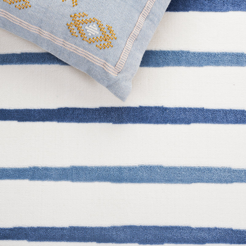 Eile Performance Striped Rug, Rectangle 5'3" x 7'6"