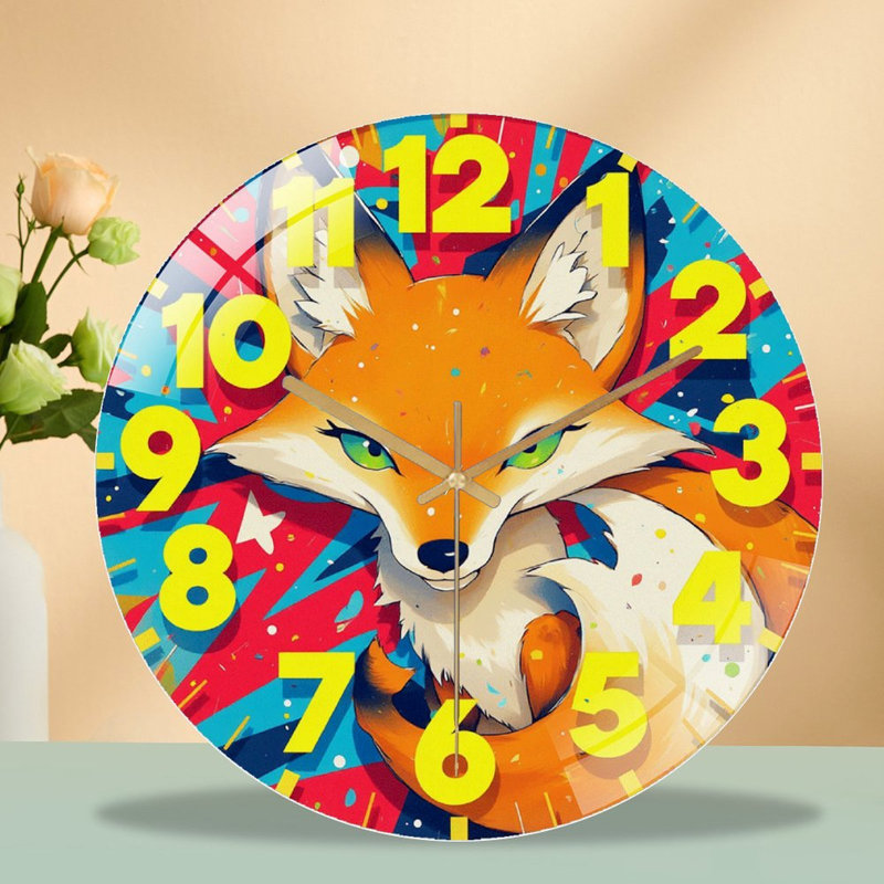 Horloge murale 12 po Fox