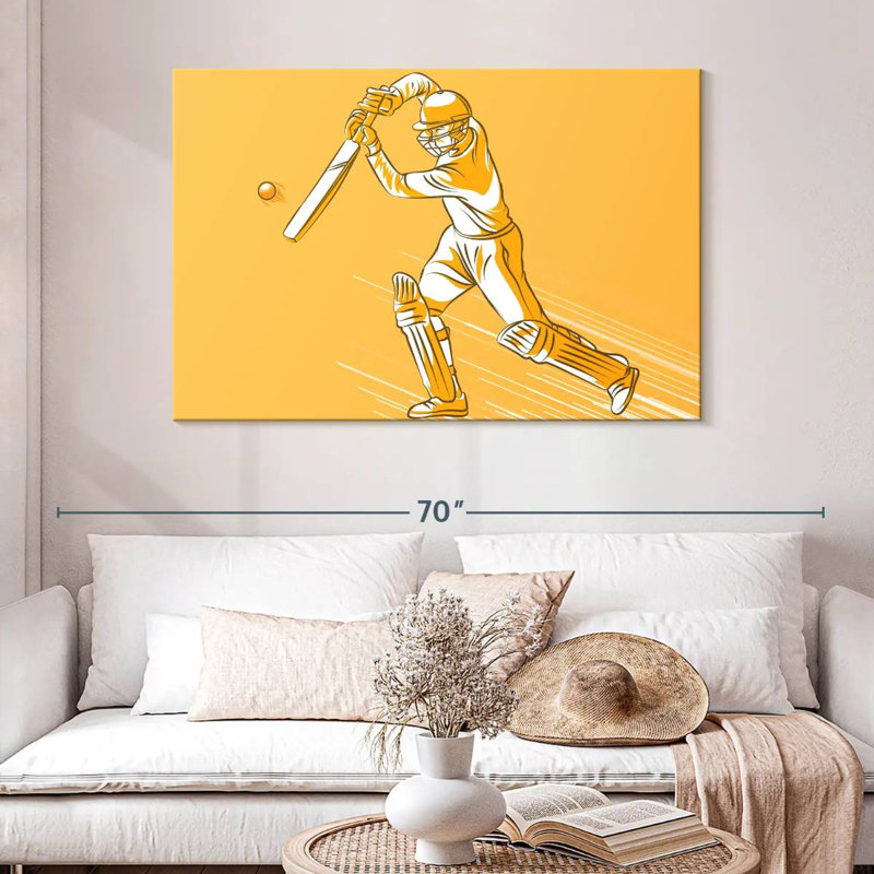 Cricket Hit, 32" H x 48" W