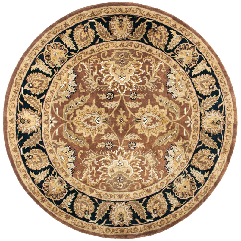 Alger Hand Tufted Wool Oriental Rug, Round 6'
