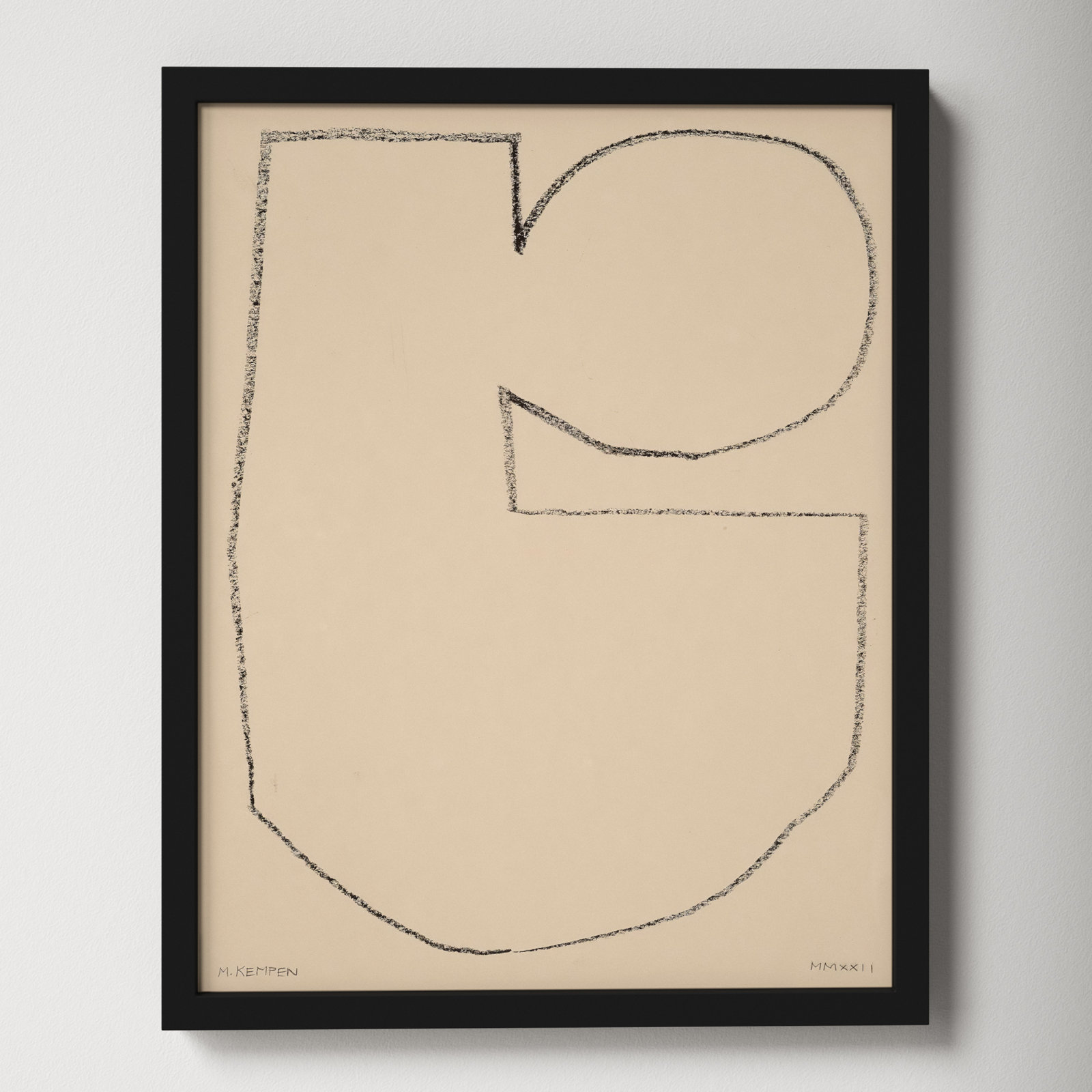 Outlines 5 by Michael Kempen, Black Framed, 16" W x 20" H