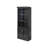 Abby Modern Wood Lower Doors Bookcase - Black