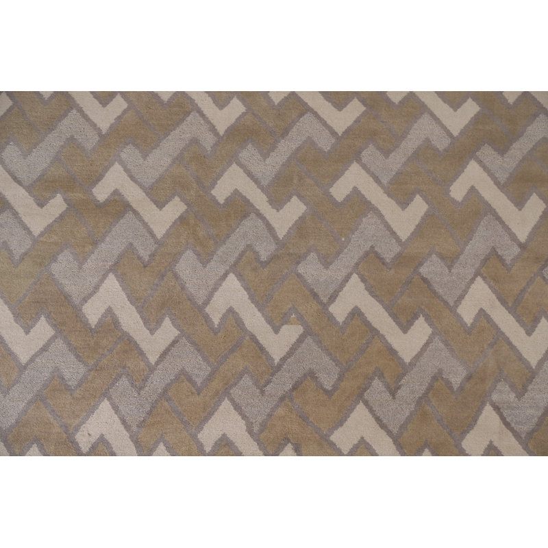Tapis oriental géométrique Gabbeh 8 x 10