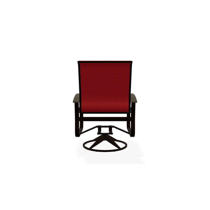Chaise de patio pivotante Askar, Beachwood P40, Kona texturé, Rouge 1D Sunbrella®