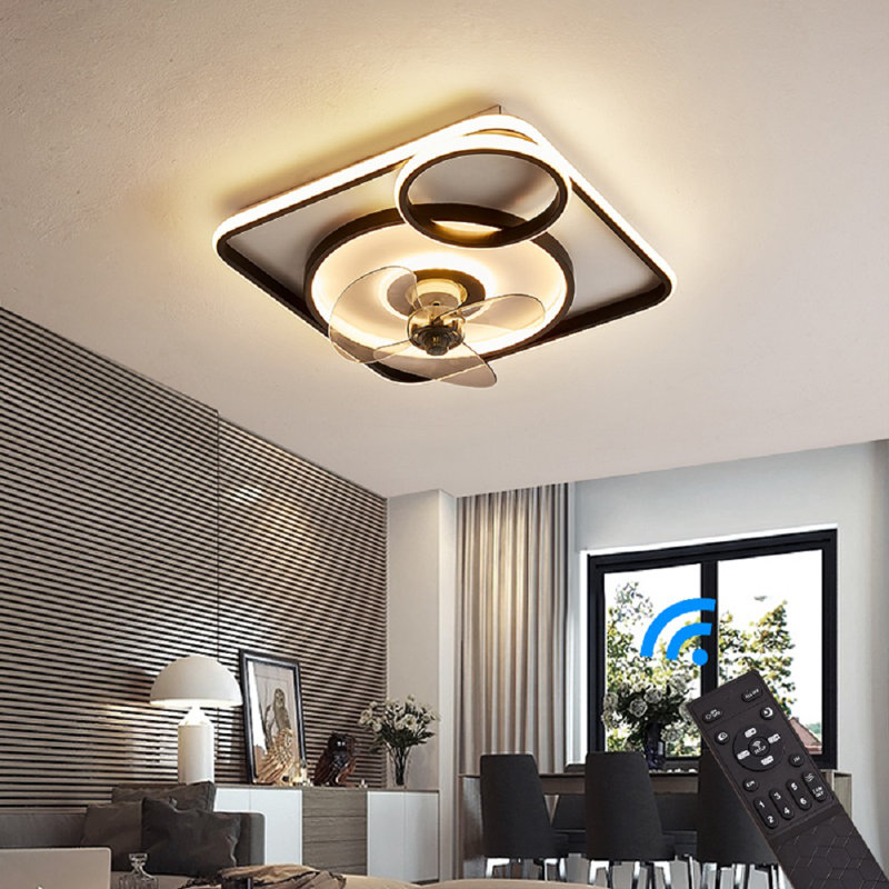Hesser 28cm Ceiling Fan with LED Lights