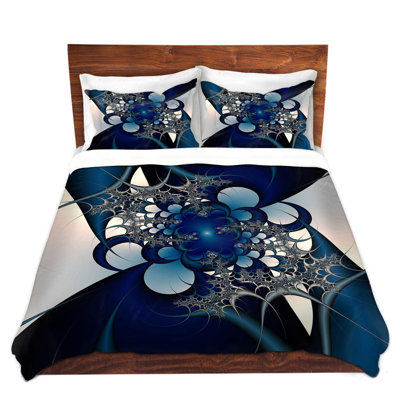 Sky and Moon Polyester Duvet Cover Set