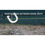 Ensemble de jeu d'extérieur GoSports Steel Horseshoes - Taille et poids officiels - Or / Argent