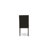 9-Piece Set a Wonderful Linen White Table top and 8 Black Parson’s dining room chairs with Nail Heads and Curved Back, Wire Brushed Black Finish-677960-677962-678006