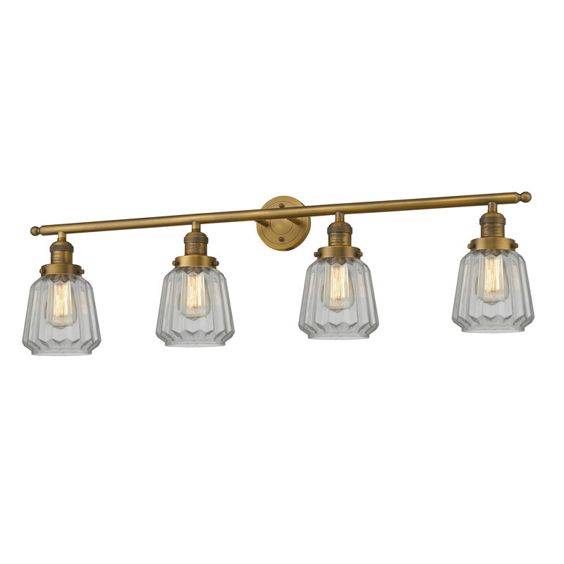 Vinson 4 - Light Dimmable Vanity Light, Brushed Brass