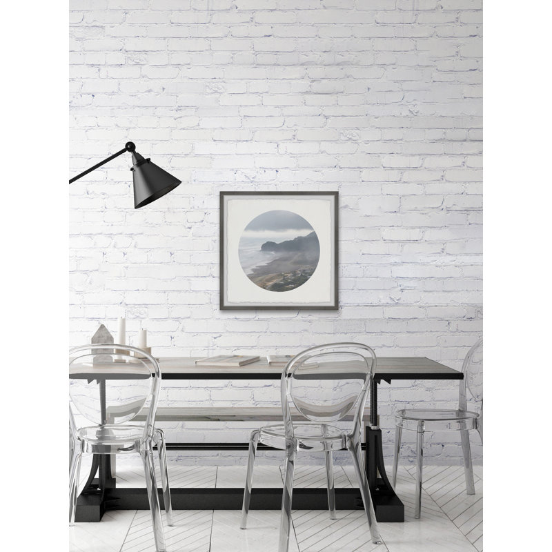 Foggy Coast - Single Picture Frame Print, 81cm H x 81cm W x 3.81cm D