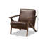 Faux Leather Accent Chair