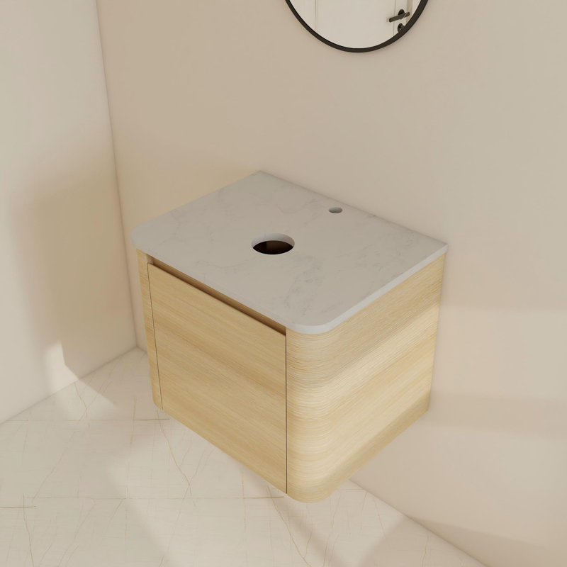 Base de meuble-lavabo simple 24 po, Beige