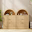 Commode 3 tiroirs cannelée de 23,5 po
