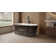 CELESTE 59"x32" Freestanding Soaking Bath with Chrome/White Toe Tap Drains