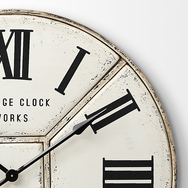 Très grande horloge murale 36,5 po