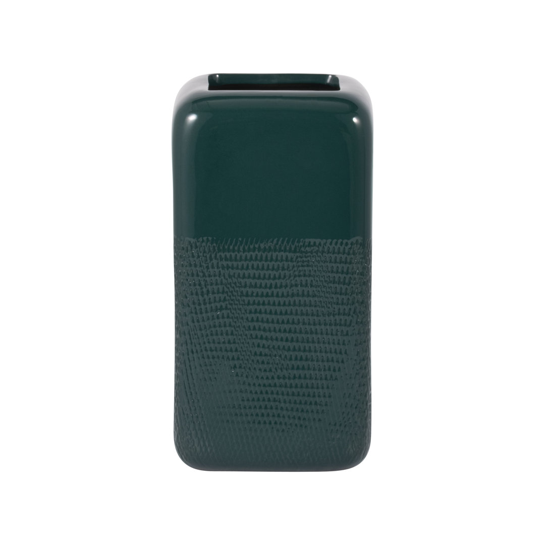 Modern Rounded Flower Vase for Home Decor - Decorative Table Vase for Living Room or Entryway Accent Ebern Designs 