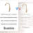 360-Degree Rotatable Kitchen Faucet In Brushed Gold - Stainless Steel, Pull Out Function, Spout, Elegant 304 Steel Spout Single Handle, 3.22 Lb Weight-239768280