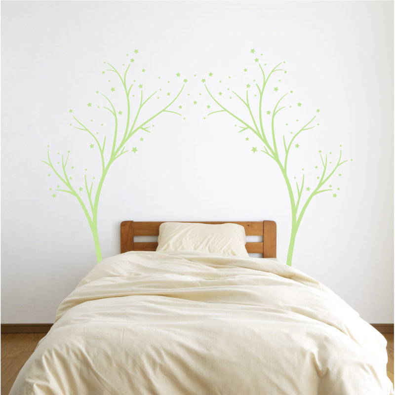 Non-Wall Damaging Wall Decal, 80" H x 99" W x 0.01" D, Key Lime Pie