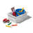 Like-it Plastic Storage Basket White Large Stacking Tote Basket for Craft and Bathroom Set of 2-1008285651-1008285654