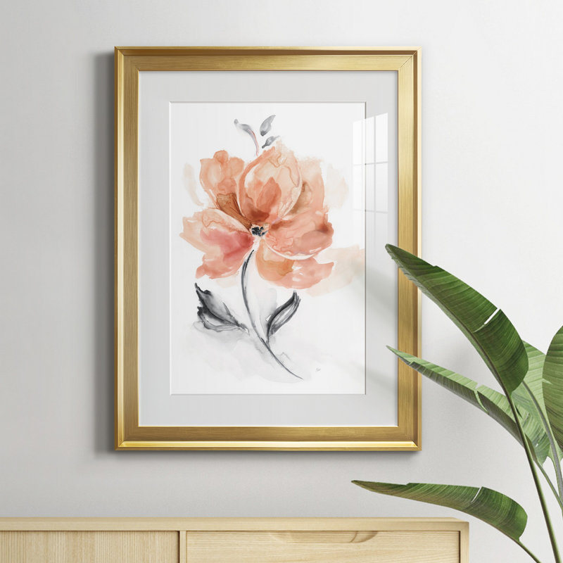 Soft Sensation I - Peinture sur toile encadrée, Or, H 18,5 po x l 24,5 po x P 1,5 po
