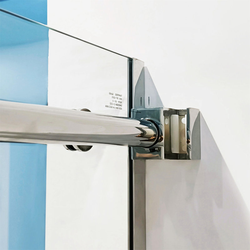 Porte de douche coulissante simple demi-cadre l 56 à 60 po x H 75 po, Argent argent