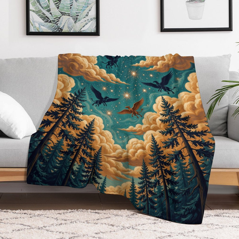 Jeté en flanelle Starry Night Sky, 40 po x 50 po