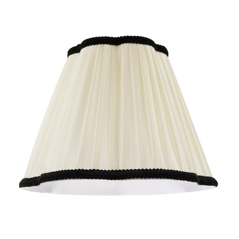 22cm H Fabric Empire Lamp Shade ( No Direct Attachment Method ) in White