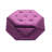 Elegant Purple Velvet With Polygon Diamond Lid, Multi - Functional For Living Room Seating And Storage, 34"L X 30.5"W 13.5"H Velvet, , , Practical Comfortable Seating,-1648209523
