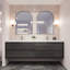 Ensemble de meuble-lavabo double mural 84 po Azden-1534811289