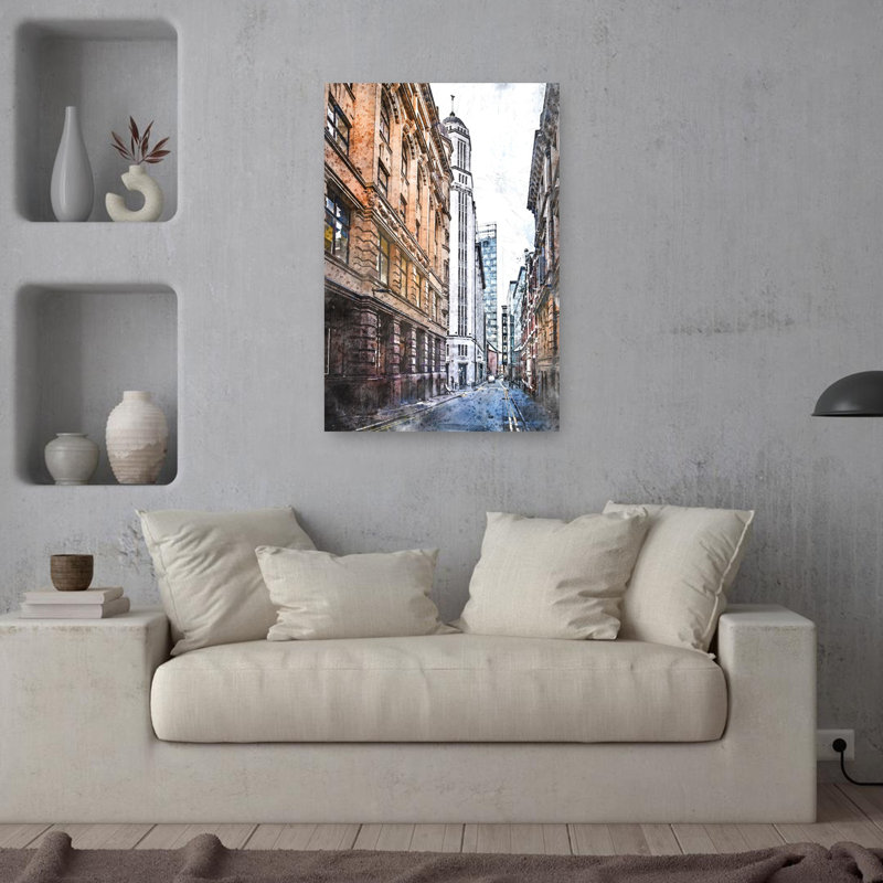 Art urbain de la ville, 36" H x 24" W