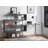 Buck II Clear Glass, Chrome High Gloss Finish Writing Desk With Shelf-145847712