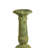 Vintage Style Tapered Candle Holder, 21 Inch Rustic Green Terracotta