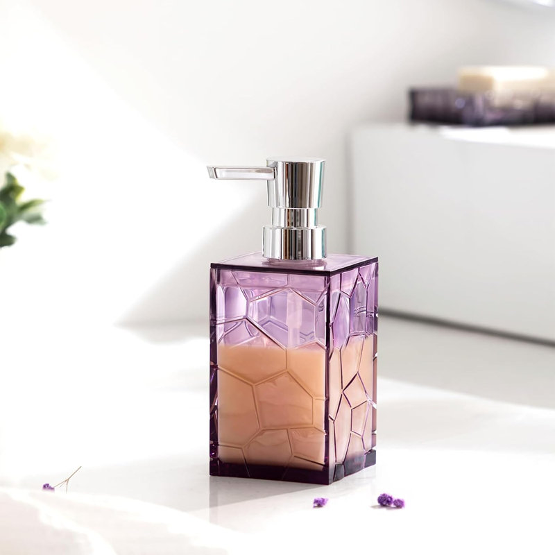 Lavender purple acrylic bathroom countertop set