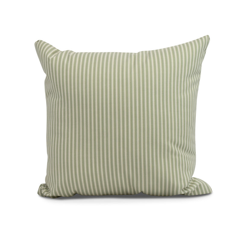 Farmers Market Square Pillow Cover & Insert, Green, 18" x 18"