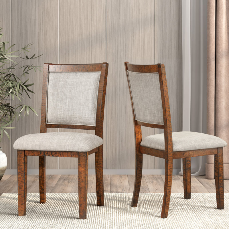 Caie Dining Chair with Solid Wood Frame