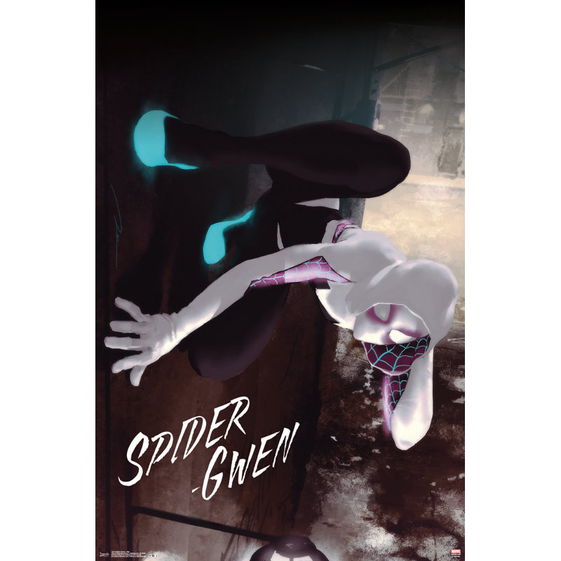 Spider-gwen-impression sur papier murale