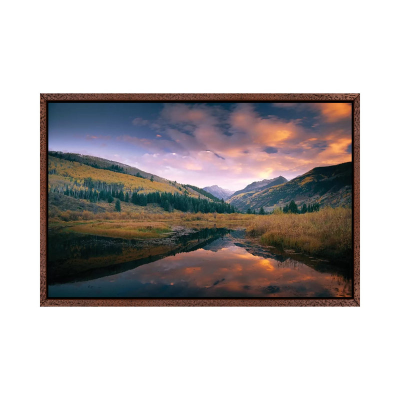 Ragged Peak And Chair Mountain Reflected In Lake, Raggeds Wilderness, Colorado 1 Piece Wall Art on Canvas