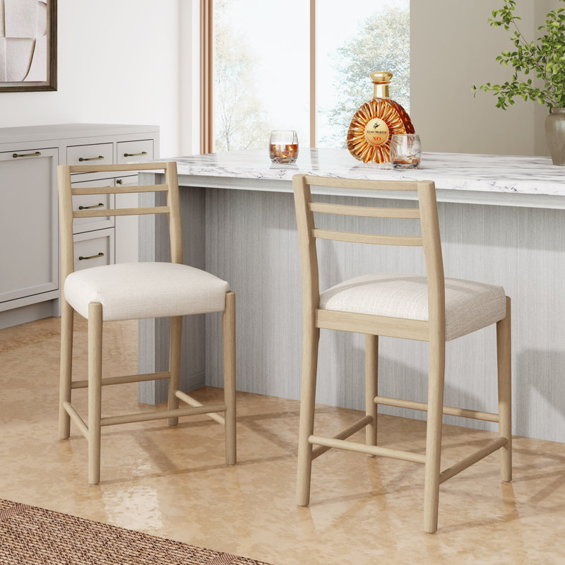 Tabourets rembourrés Farmder, Tabouret de comptoir (siège d'une hauteur de 25,5