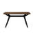 Wood Dining Table ,Walnut+Black