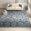 Tapis bleu marine / argenté Christa-806456987