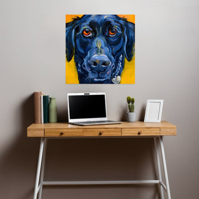 Art de chien noir contemporain