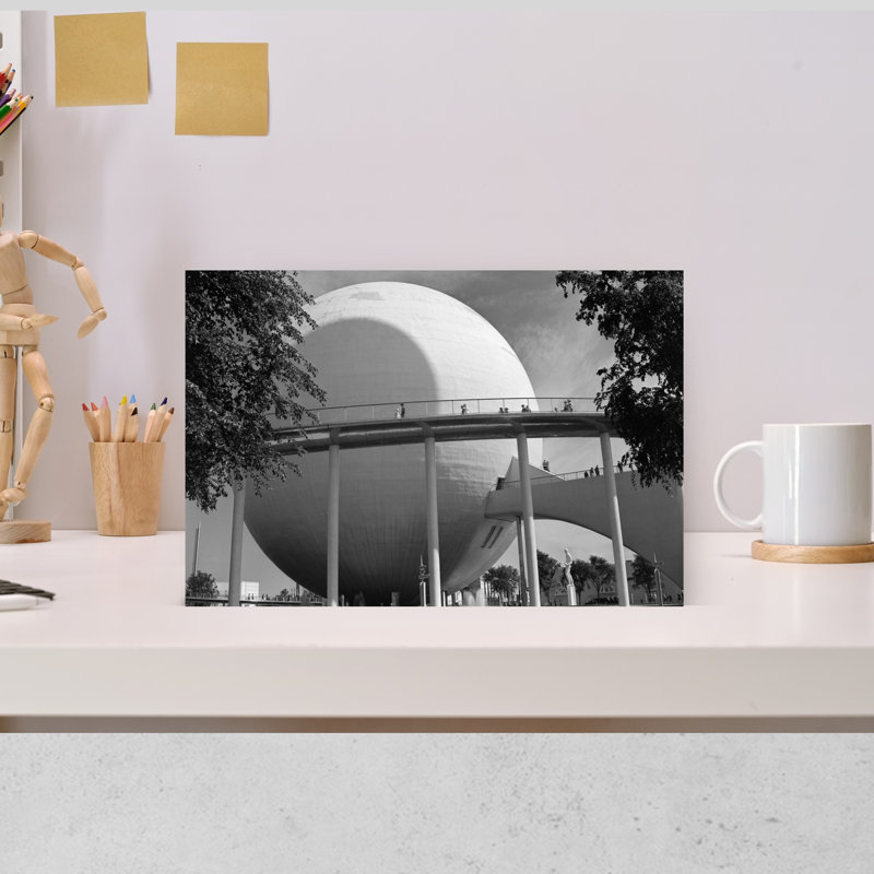 «1930 Perisphère 1939 New York World's Fair Classic Modern Retro Architecture City Art mural, H 12 po x l 18 po