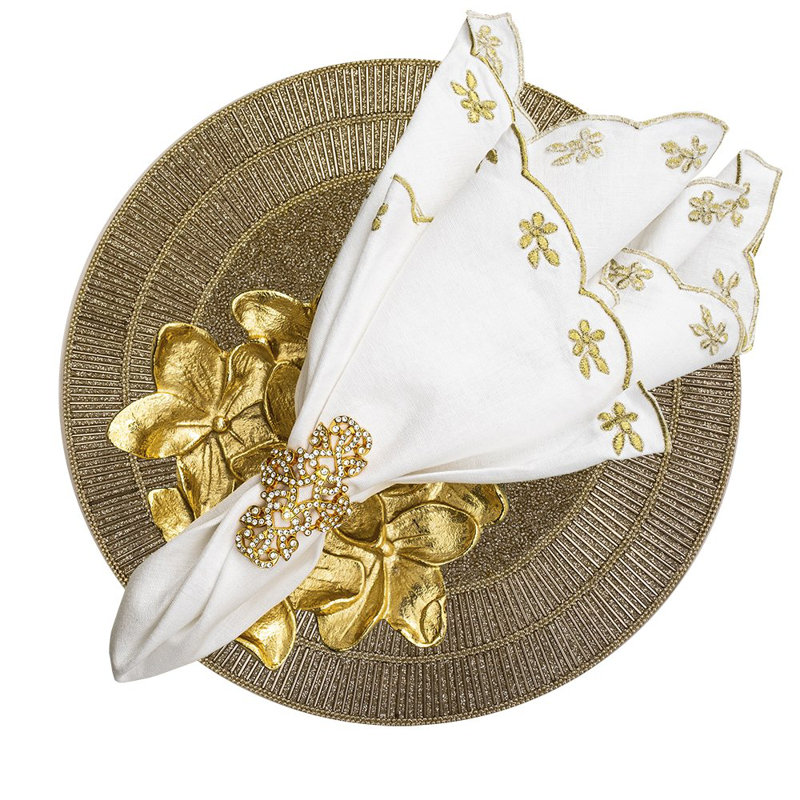 Gold Shine Round Placemat