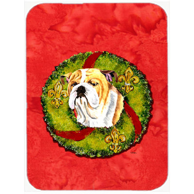 English Bulldog Glass Cutting Board