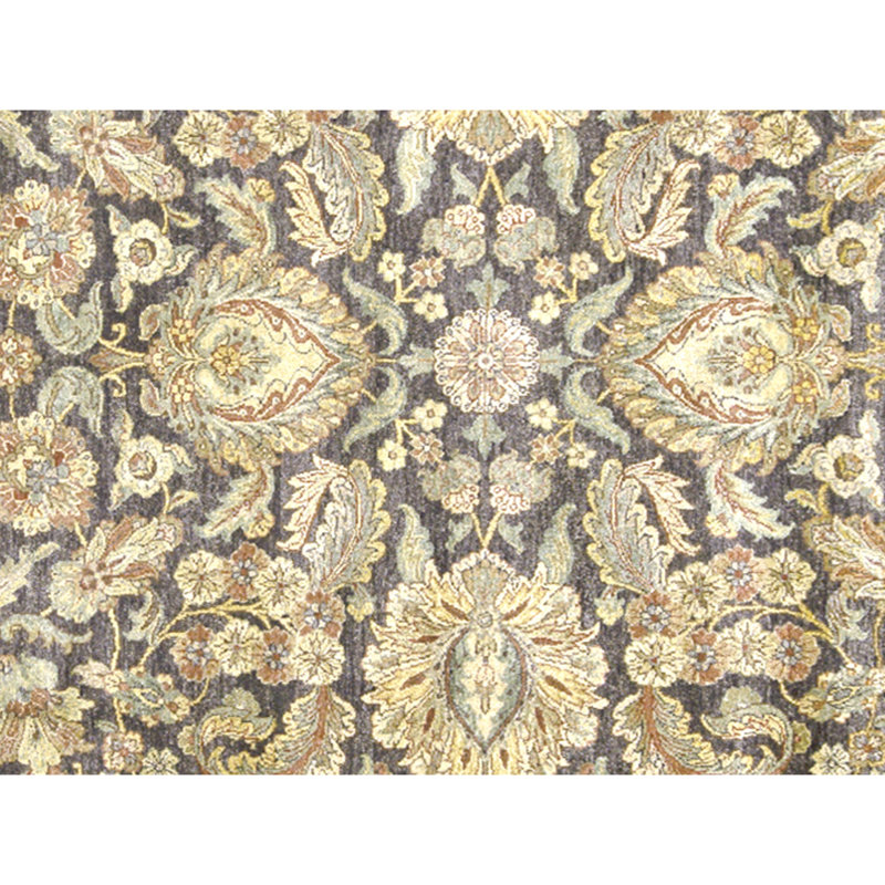 High-Quality Hand-Knotted Black And Red Area Rug
