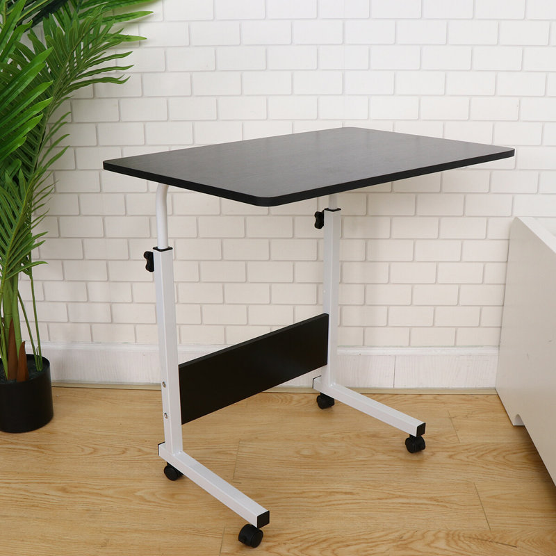 Teneile Adjustable Metal Base Drafting Table, Black