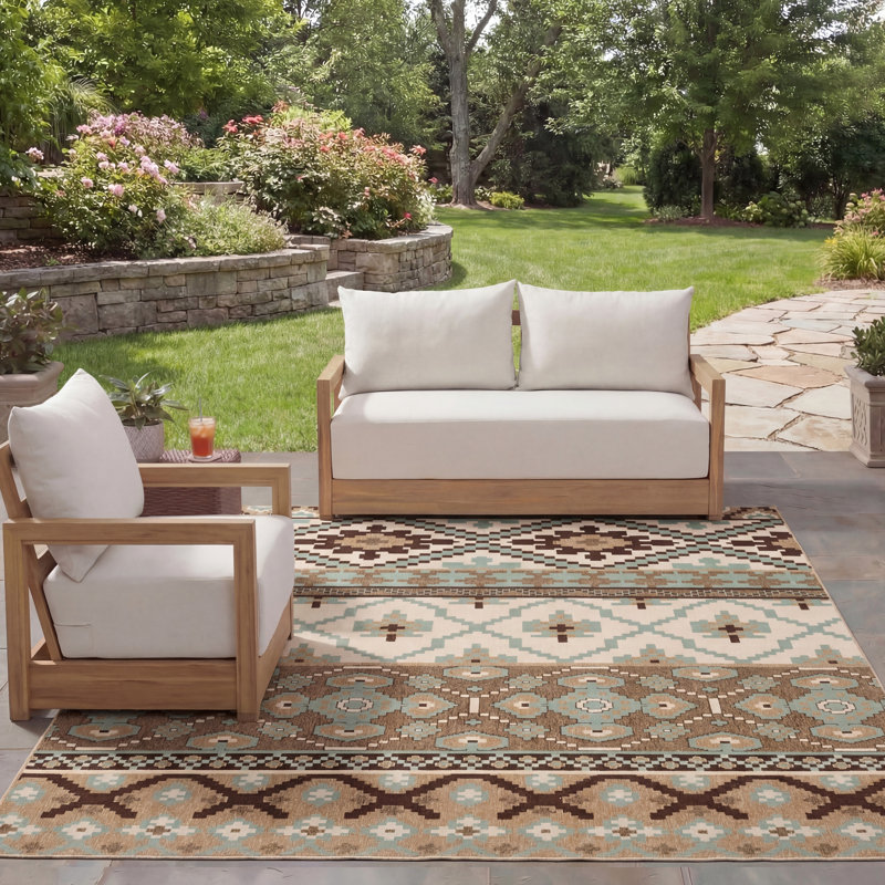 Northpoint Southwestern Indoor/Outdoor Area Rug, Rectangle 8' x 11'