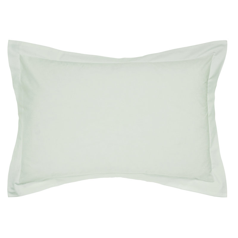 180 Thread Count Plain Cotton Blend Pillowcase, Soft Green