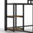 Metal Loft Bed with Built-in Desk and Storage Drawers, Twin XL, Black-820393162
