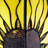 9.75"H Sunflower Rectangle Shade Hurricane Uplight Accent Lamp 